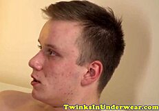 Massage twink rubbed before bareback sex