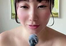 Minami sally does faux asmr challenge with big natural tits