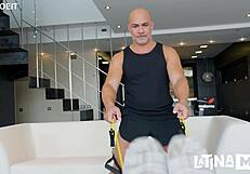 cheating latina with fitness coach