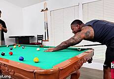 creampie corner pocket with two bbc stuffing hot milf