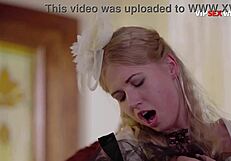 Blonde Gets Her Ass Drilled Cowgirl Then Doggy He Grips And Pounds