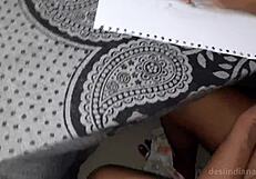 desi bhabhi reaches orgasm while painting nude