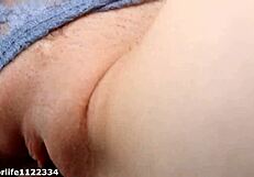 naughty girl fucked hard on table with cum on pussy