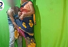 Desi bhabhi shares first holi with devar