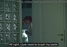 i fucked my step mom in hotel share bed creampie inside