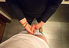 cum on my pantyhose after intensive rubbing