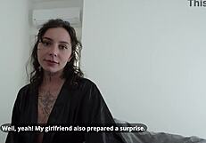 My stepmom lets me fuck her ass on birthday