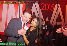 Andrea Dipre / Veronica Rodriguez receives a blow job and handjob in HD video