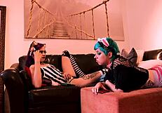 Quebecois girls play kinky with toys and rimjobs
