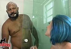 My wife cheats on me with a stranger, then lets her pussy hang open