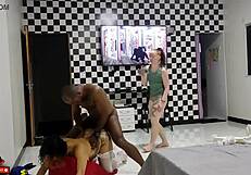 Danca and Eliane are carrying cocky boobs and asses in public