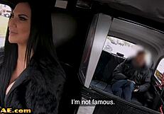 Tits and pussy licking MILF out in car