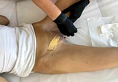 What’s this, Sugarnadya’s long legs and feet get oiled up for your viewing pleasure