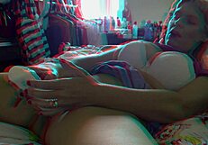MILF Bettie Hayward goes on a 3D solo rabbit ride in the latest video