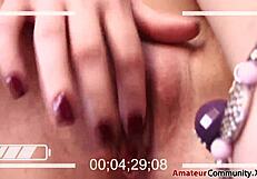 Watch real amateur girl finger masturbation in strip tease video