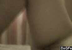 Amateur teen bedroom solo: Big bottomed babe sexually satisfied with big cock