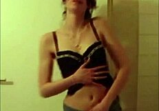 This beautiful girl’s naughty French friend gets some teasing on camera