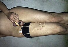 Gay outdoor masturbation of amateur gay boy