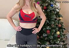 Ik neukte mijn lerares en toen mijn stiefmoeder voor toegang tot het kerstfeest - Russische amateur