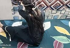 Horny Desi couple bangs hard with blowjob in night