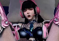 حصلت على كسي كوسبلاي مبللة مدقوقة بقوة