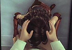 위처 예네퍼가 3D 포르노 게임에서 세게 박아대