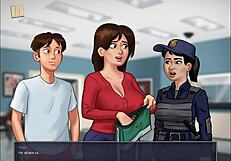 Summertime Saga 69 con culo grande de cartoon en juego anime hentai