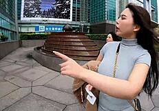 嘿，和这个性感台湾模特一起拍视频把我搞得晕乎乎的！