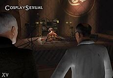 3D козплей сексуална разпит в стил аниме хентай