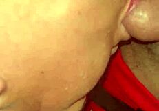 Dostal jsem hrubý blowjob na míči končící šukáním hlavy a prdele