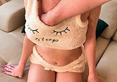 stepfather guides stepdaughter in bed skills to avoid shame with her guy in russian amateur chat