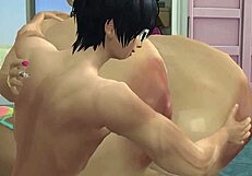 Врућа игра Хот Хоотерс 3: Власница ресорта са огромним сисама жестоко појебана. Симс 4 акција!