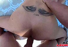 Store patter tøs Shay Sights bliver kneppet af monster pik ved poolen