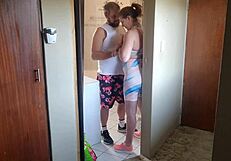 Hab die fremdgehende Nachbarin in der Gym gefickt