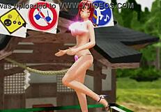 cewek telanjang loncatin tetek pantat sambil joget luar ruangan