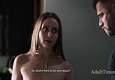 Lesbická spolubydlící podvádí, nabízí trojku s Laney Grey a Leana Lovings