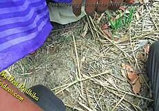 Обожаю трахать мою индийскую партнершу на природе на улице