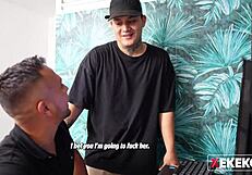 Kolumbijska noseča Latina ujeta in trdo jebana medtem ko jo opazujejo.