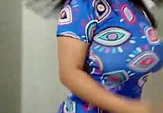 Bailo por cam para mi novio con besos enormes y tetas grandes en fetiche maledom amateur!!