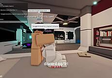 로블록스 콘도에서 흥분한 남자에게 박히고 채워져