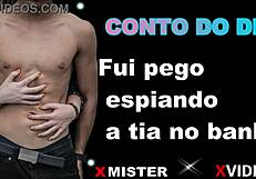 Cerita Erotik: Tertangkap mengintip makcik di bilik mandi