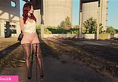 Jeny Smith fanget naken på offentlig sted